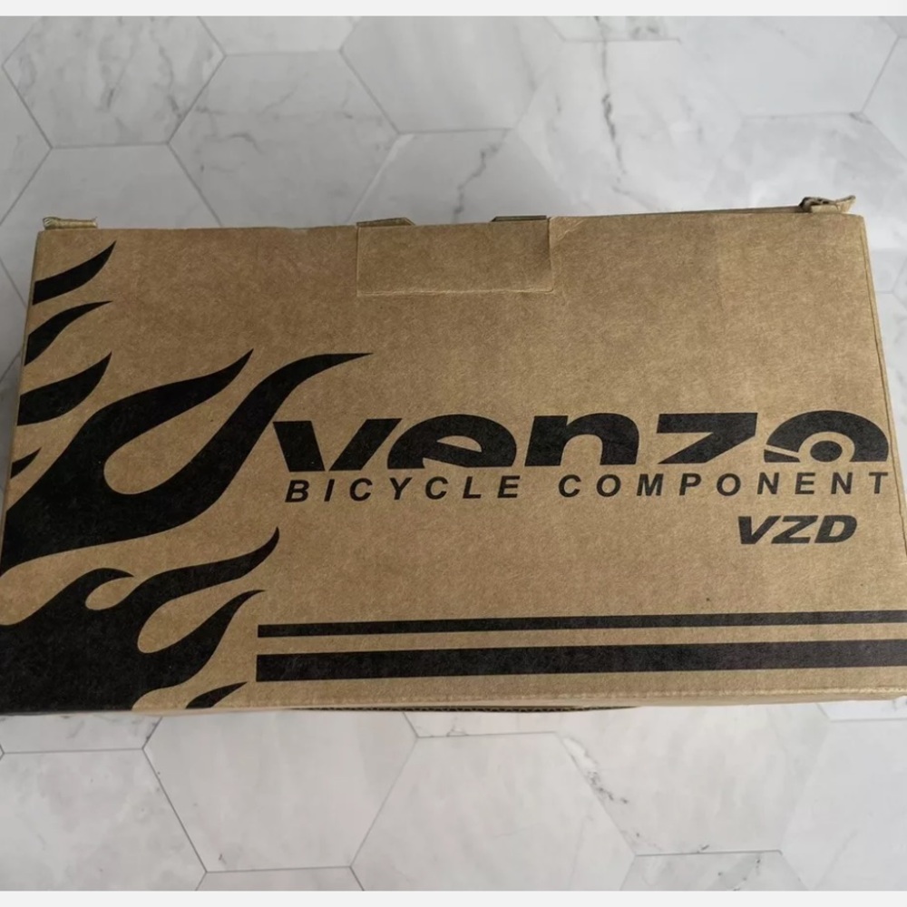 VENZO Bike Bicycle Toe Clips Cage Indoor Exercise Spin Bike Pedal Adapters
